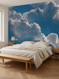 Papier peint panoramique Nuages posé au mur, vue 3