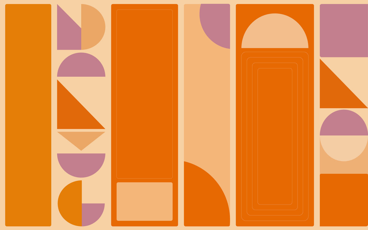Aperçu du cadrage de Colonnes géométriques – Orange