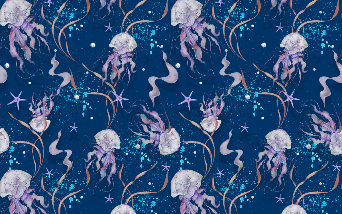 Aperçu du cadrage de Méduses – Bleu nuit