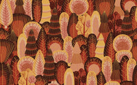 Détail du motif du papier peint panoramique Forêt d'automne