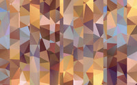 Détail du motif du papier peint panoramique Polygones