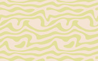 Détail du motif du papier peint panoramique Vagues rétro